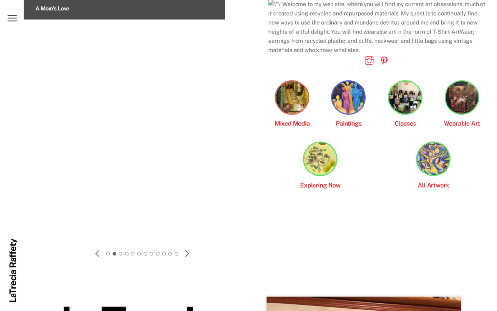 Home page of LaTrecia Raffety