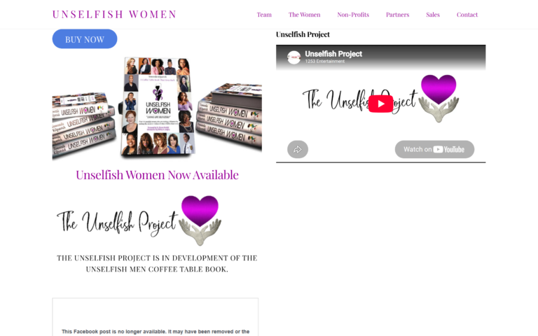 Home page of Unselfish Women